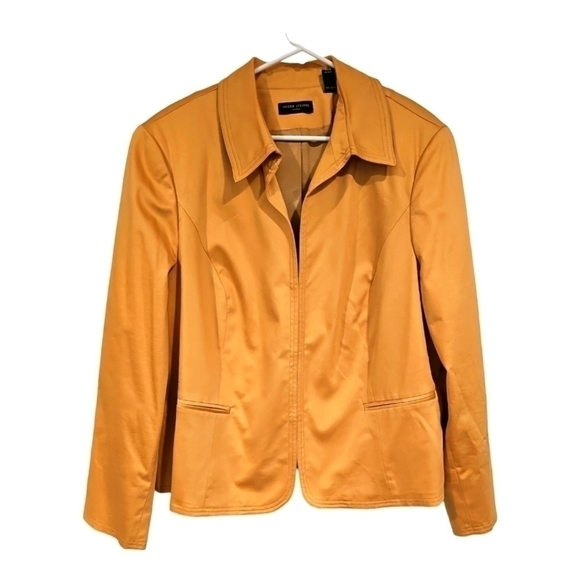 VALARIE Steven's gold lined blazer jacket sz 22W - Picture 1 of 13